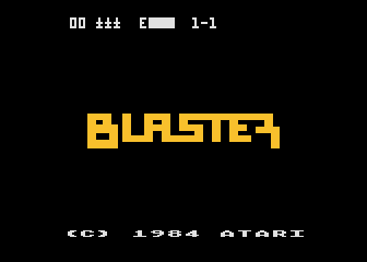 Blaster title screen for Atari 5200